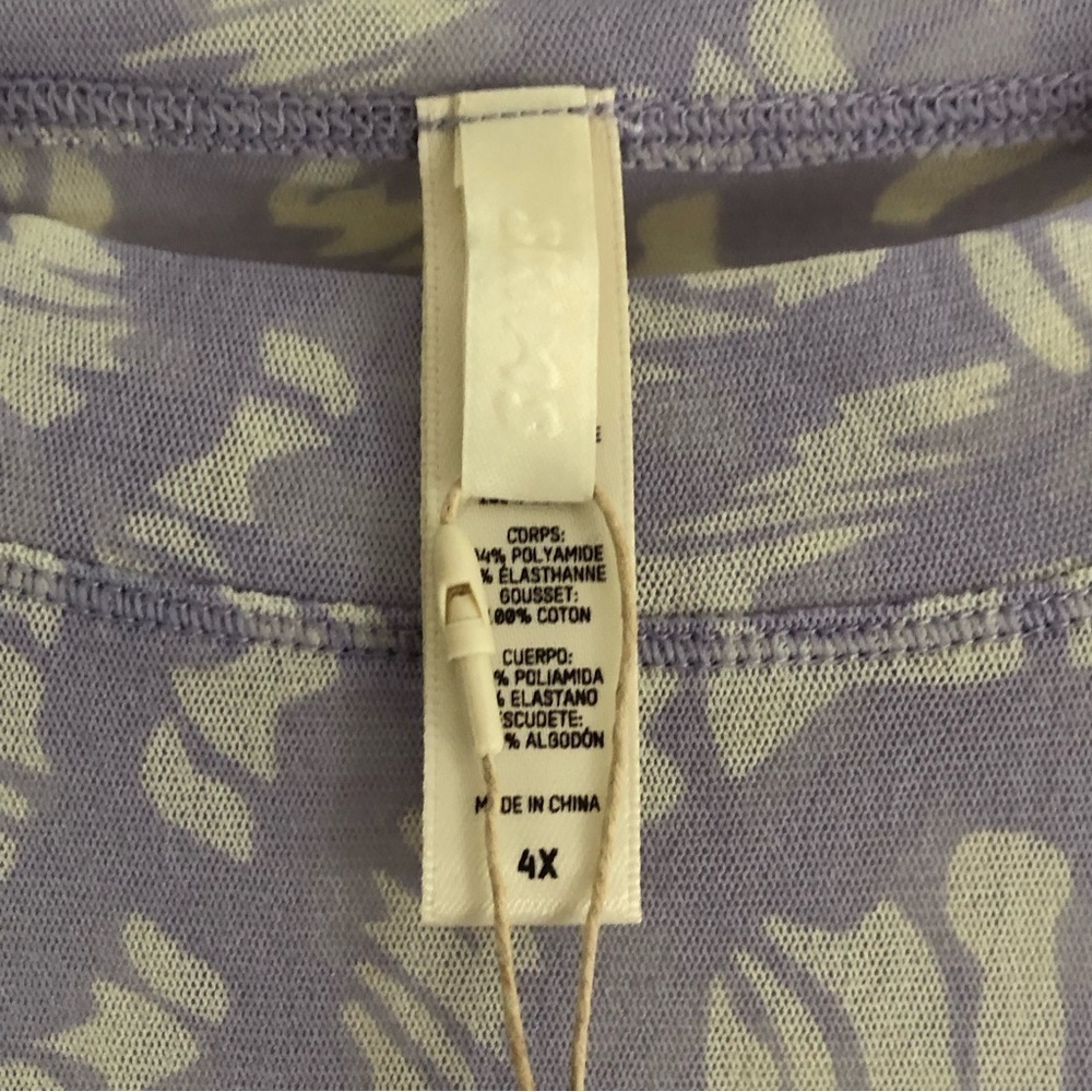 Skims NWT Lilac Swirl Summer Mesh T-shirt Bodysuit 4X - Picture 11 of 11